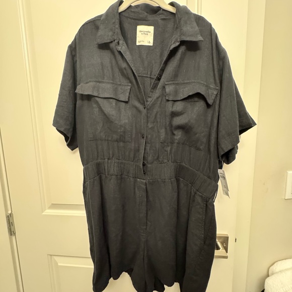 Ambercrombie and fitch linen utility jumpsuit - Picture 1 of 2
